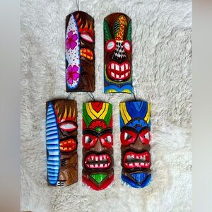 Tiki Masks (set of 5)